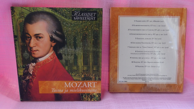 Mozart, taitoa ja mielikuvitusta, CD-levy ja kirjanen sävelt