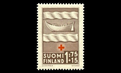255 ** Punainen risti 1,75mk+15p (1942)