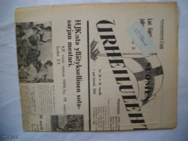 Suomen Urheilulehti Nro 25/1942 (22.3)