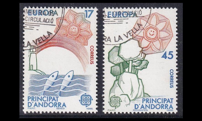 Andorra Sp 188-9 o Europa ympäristönsuojelu (1986)