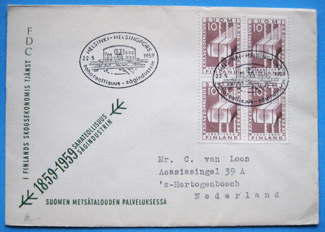 FDC-Sahateollisuus 100 vuotta 22.5,1959 (100)