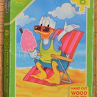 vanha 8-palanen puinen Disney Donald Duck -palapeli - pikkukuva 1