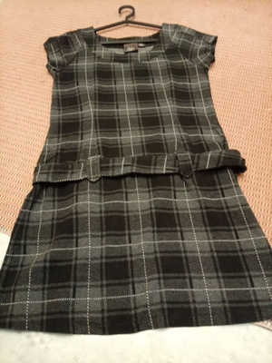 Skottiruudullinen mekko 38/40