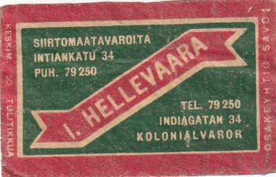 I. Hellevaara, Intiankatu 34   b586