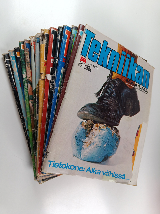 Tekniikan maailma vuosikerta 1973 (nrot 1-19, puuttuu nro...