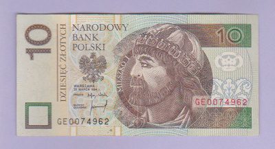 Puola 10 Zlotych v.1994 P-173