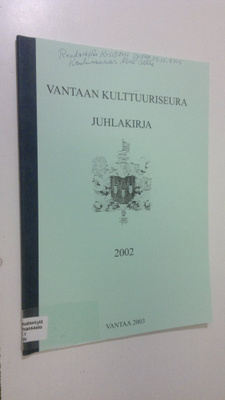 Vantaan kulttuuriseura : juhlakirja 2002