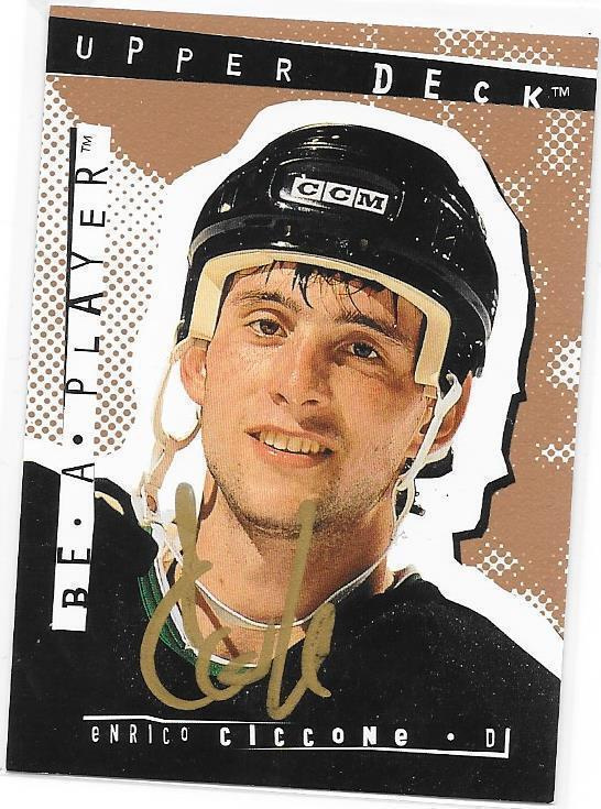 1994-95 Be A Player Signature #132 Enrico Ciccone Auto gooni