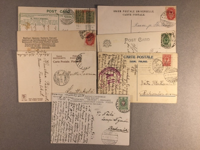 Ppostikortit 7kpl 1900 -luvun alku