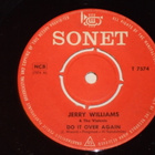 7" JERRY WILLIAMS - Do It Over Again - single 1963 EX- - pikkukuva 1