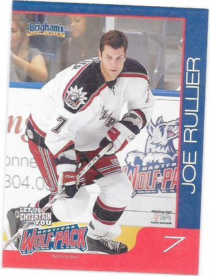 2005-06 Hartford Wolf Pack #7 Joe Rullier ex- Jokerit farmi