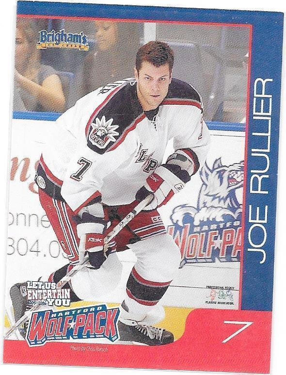 2005-06 Hartford Wolf Pack #7 Joe Rullier ex- Jokerit farmi