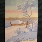 Postikortti Hyvää Uutta Vuotta. 1940-luvulta. Maasio. - pikkukuva 1