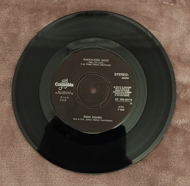 Päivi Paunu Rakkauden Sade 7"Single