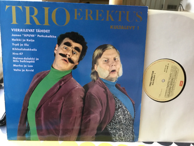 Trio Erektus Kultalevy 1 Klassikko, kuin uusi nm LP 1990
