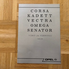 Värikartta Opel Senator - Omega - Vectra - Kadett. 1989/1990 - pikkukuva 1