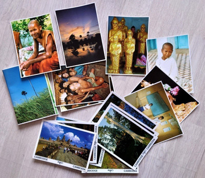 Cambodia-postikortit 18 kpl