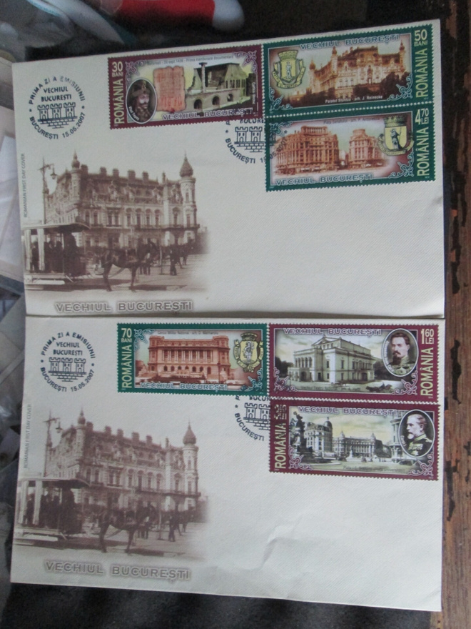 2FDC Romania 2007: Bukarestin arkkitehtuuri