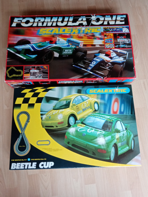 Scalextric Formula One ja Beetle Cup autorata + lisäosat