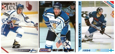 3 x SAMI KAPANEN Team Finland sis. 1 x Erikoiskortti