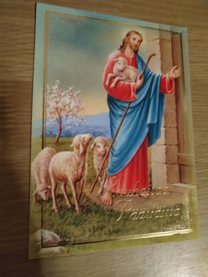 Pääsiäis kortti,kulkematon.