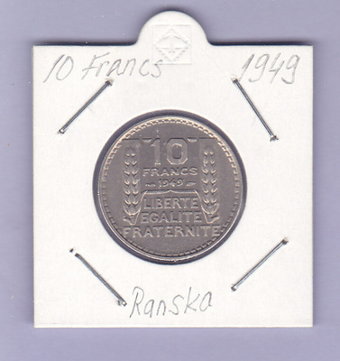 Ranska 10 Francs v.1949 KM#909.1