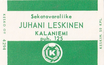 Kalaniemi, Juhani Leskinen  , b431