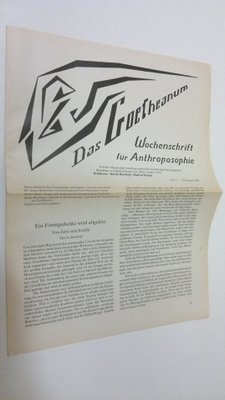 Martin (red.) Barkhoff : Das Goetheanum nr. 3/1990 : Woch...