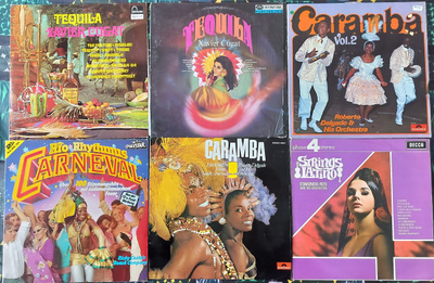 12 KPL LP-LEVYJÄ LATINALAISAMERIKKALAISTA MUSIIKKIA