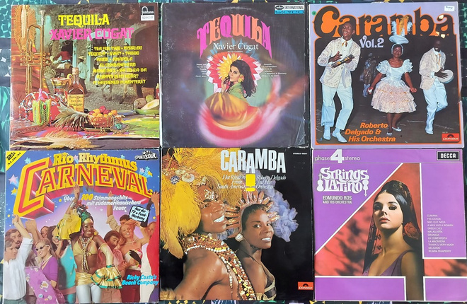 12 KPL LP-LEVYJÄ LATINALAISAMERIKKALAISTA MUSIIKKIA