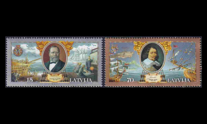 Latvia 557-8 ** Merenkulku (2001)