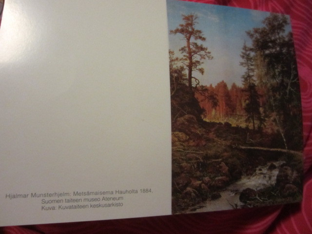 Taidekortti 4 kpl + kuoret * taittokortti