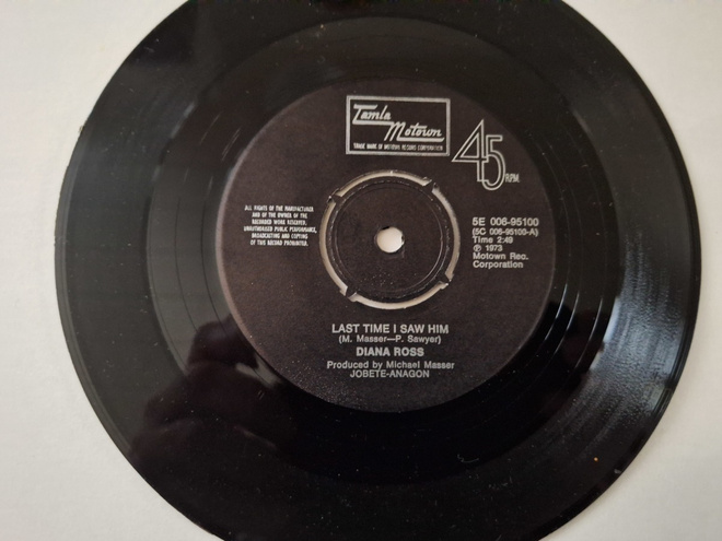 DIANA ROSS - LAST TIME I SAW HIM 7 " Sinkku