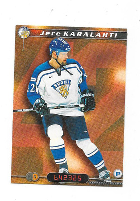 2000-01 CardSet Maajoukkue #232 Jere Karalahti Suomi HIFK