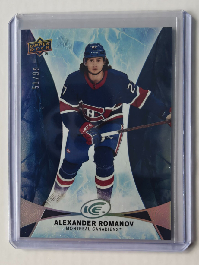 Alexander Romanov 2020-21 UD Ice Blue Rookie /99