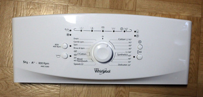 Whirlpool AWE 5080 ohjauspaneeli