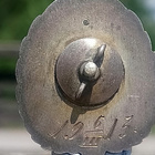Urheilumerkki vuodelta 1913. Alkuperäinen mutteri. Halkaisij - pikkukuva 4