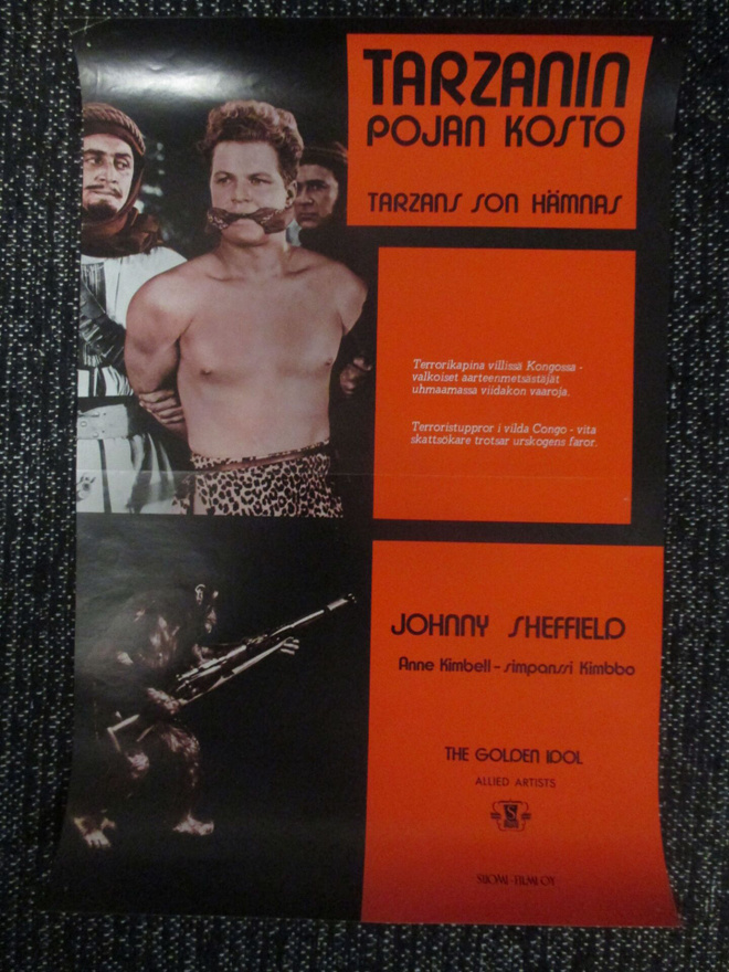 Tarzanin pojan kosto (1954) - vanha elokuvajuliste