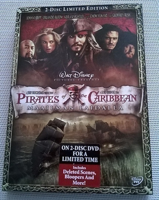 2 - DVD; Pirates of Caribbean ~ Maailman laidalla