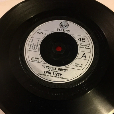 THIN LIZZY: Trouble Boys * Memory Pain *UK 1981