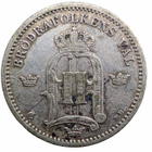 Ruotsi 25 Öre 1880 hopeaa - pikkukuva 2