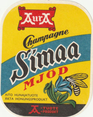 VANHA JUOMAETIKETTI - SIMAA (K11-S52)