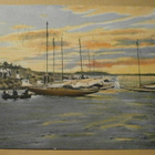 Helsinki, saaristosta, väkeä, jaalat, väripk, p. 1912 - pikkukuva 1