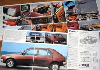 1977 Renault 14 esite - suomalainen - KUIN UUSI