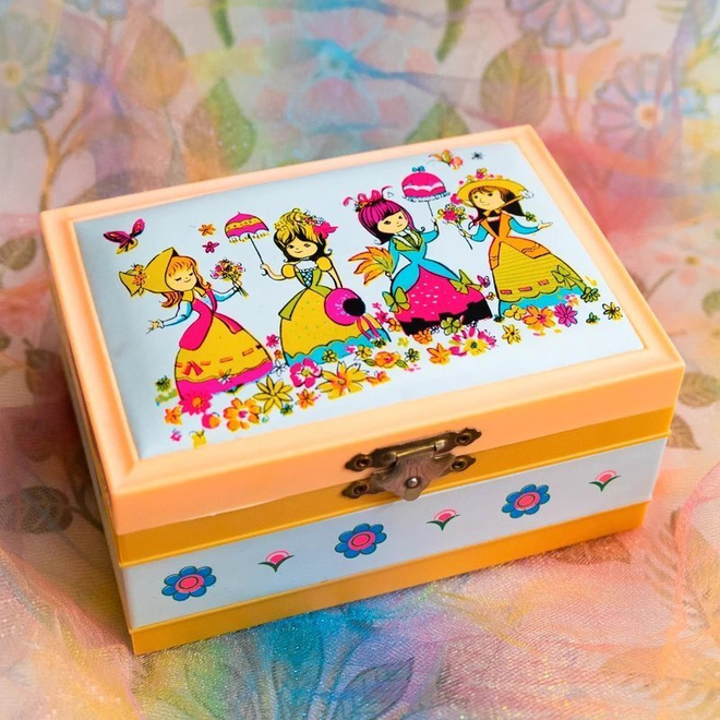 Vintage Kawaii Värikäs Soittorasia N015