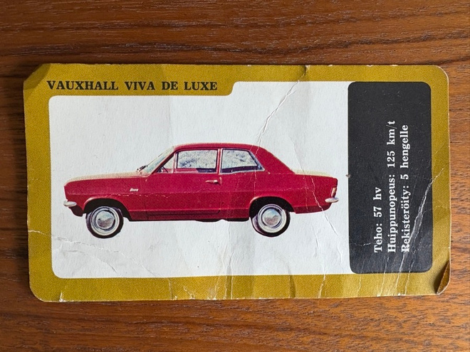 Keräilykortti Vauxhall Viva de Luxe