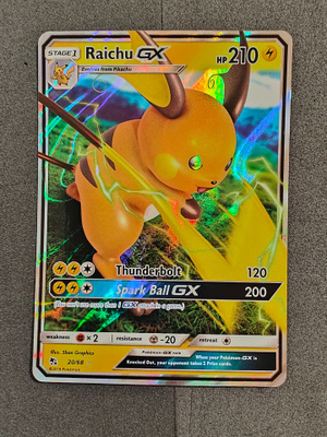Raichu GX 20/68 Pokemon Hidden Fates Sun & Moon Ultra Rare