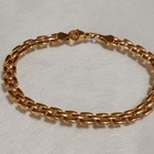 Gold plated Basket Weave Bracelet - pikkukuva 1