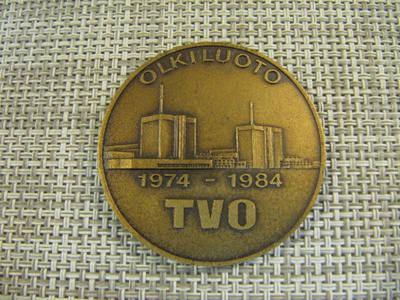 TVO Olkiluoto mitali 1974-1984.