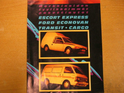 myyntiesite Ford Escort Express, Econovan, Transit, Cargo